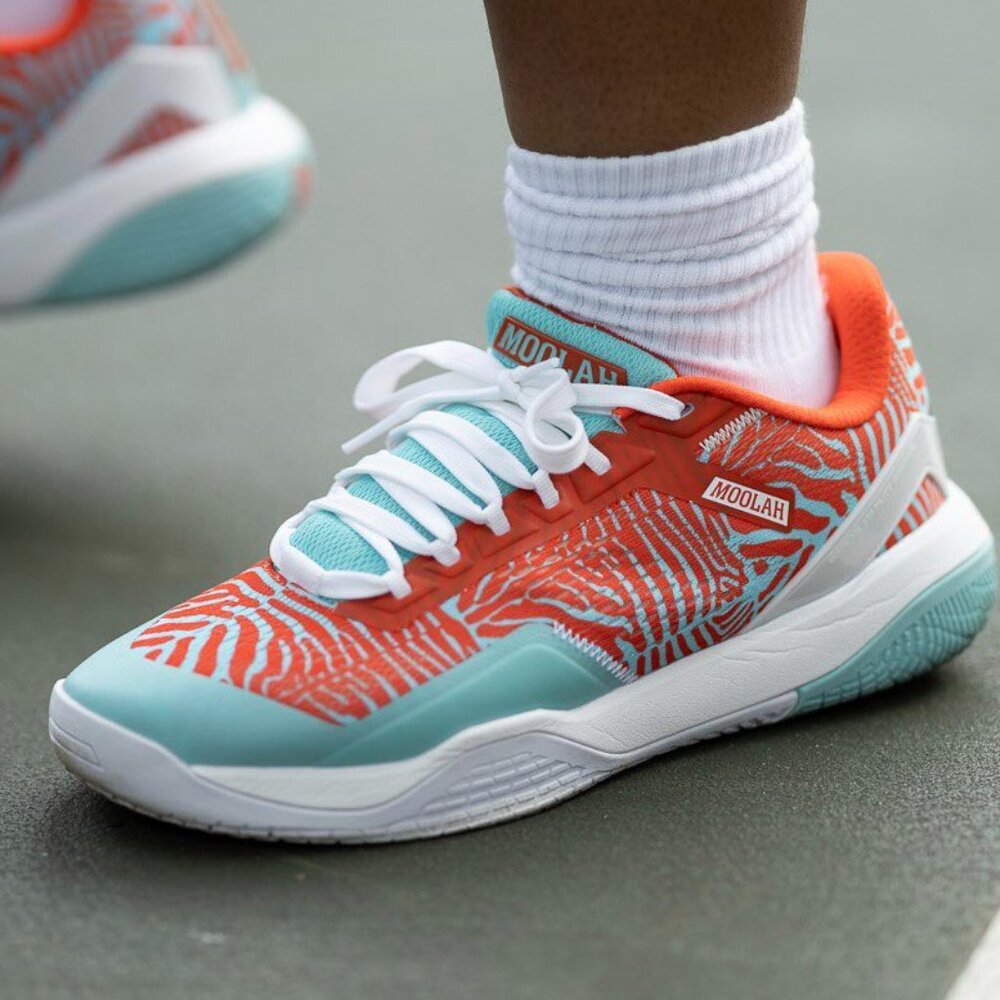 Moolah Kicks Neovolt Low Women’s Basketball Sneakers Size 7.5 Aqua Red NIB
